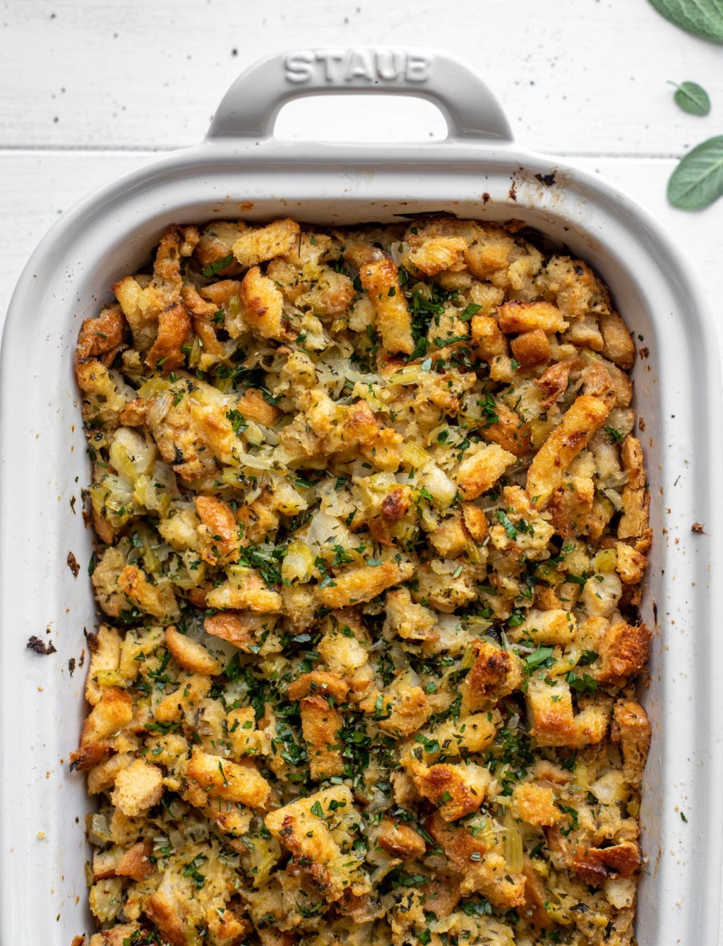 Picture of: Best Stuffing Recipe – Our Favorite Buttery Herb Stuffing