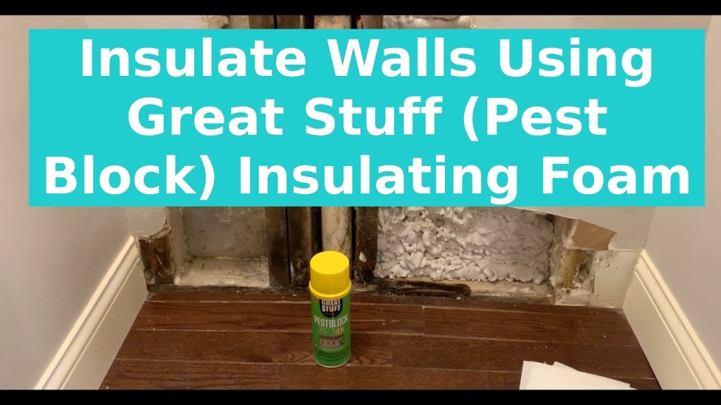 Picture of: Insulate Walls Using Great Stuff (Pest Block) Insulating Foam