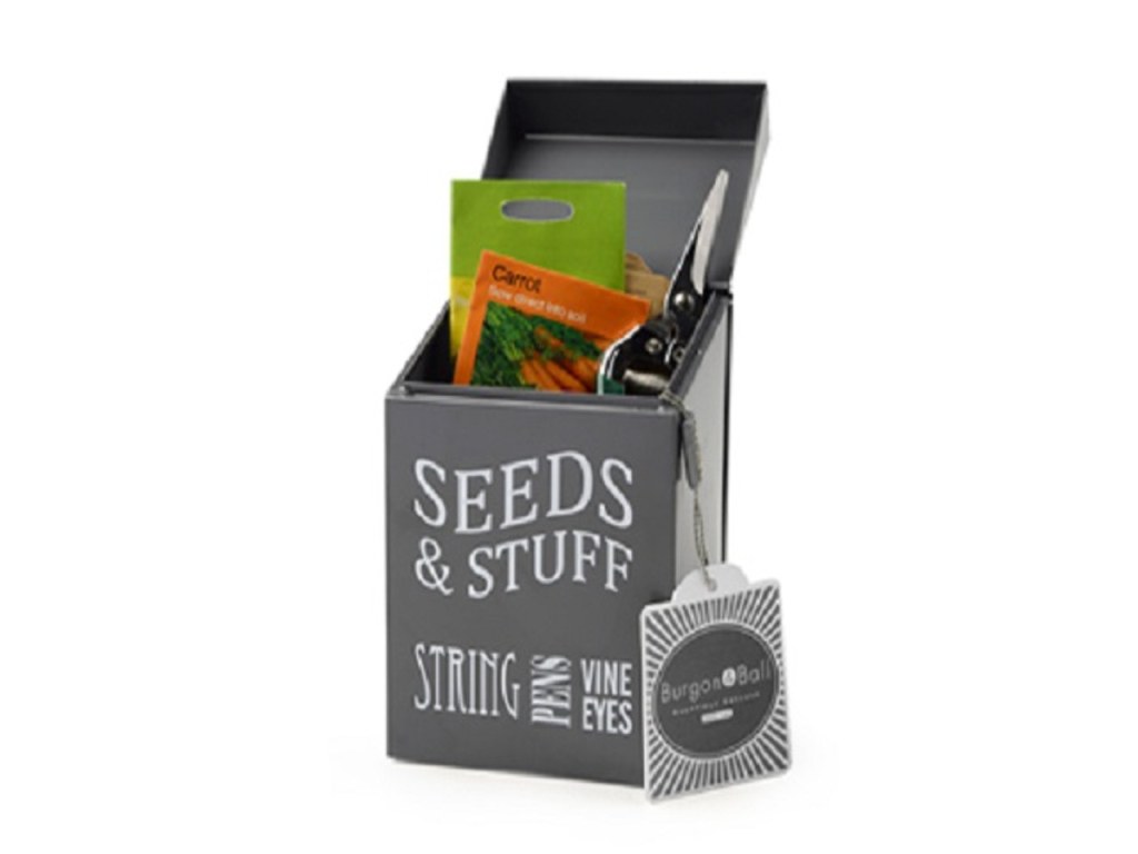 Picture of: Seeds and stuff Tin – Storage Tins